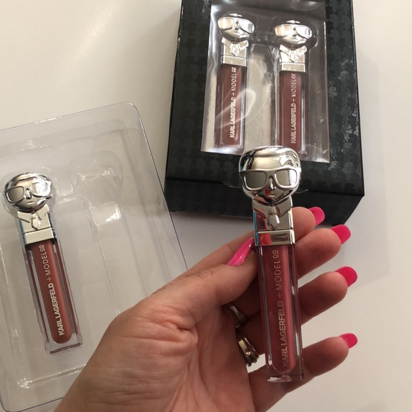 Karl Lagerfeld lip gloss set. Limited edition. New. 2 nude natural tones. - Picture 7 of 10